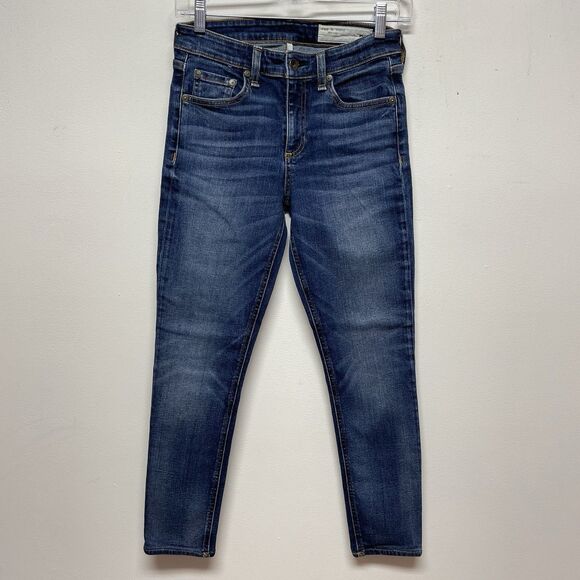 Rag & Bone Cate Mid-Rise Skinny Women's Size 26 Stretch Blue Jeans - Picture 5 of 13